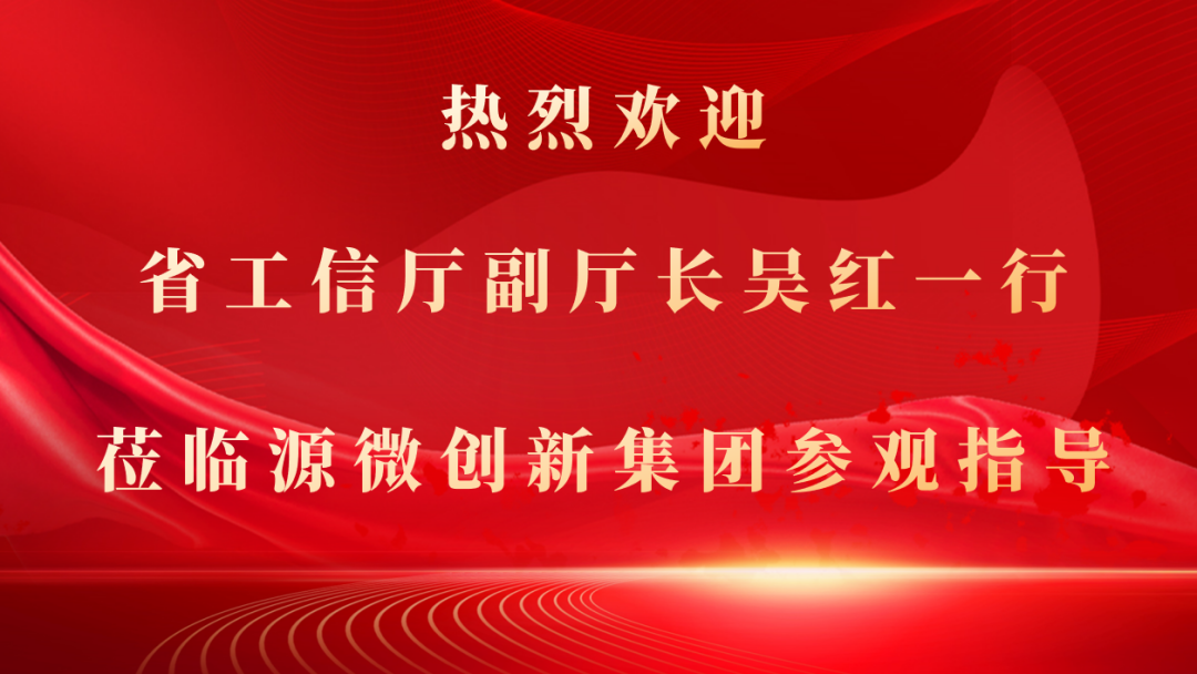 广东省工信厅副厅长吴红一行莅临源微创新集团调研考察
